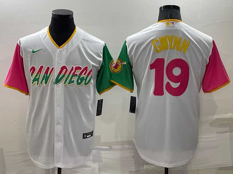 San Diego Padres #19 Tony Gwynn White 2022 City Connect Cool Base Stitched Jersey,We sell and wholesale San Diego Padres #19 Tony Gwynn White 2022 City Connect Cool Base Stitched Jersey on line form chian!